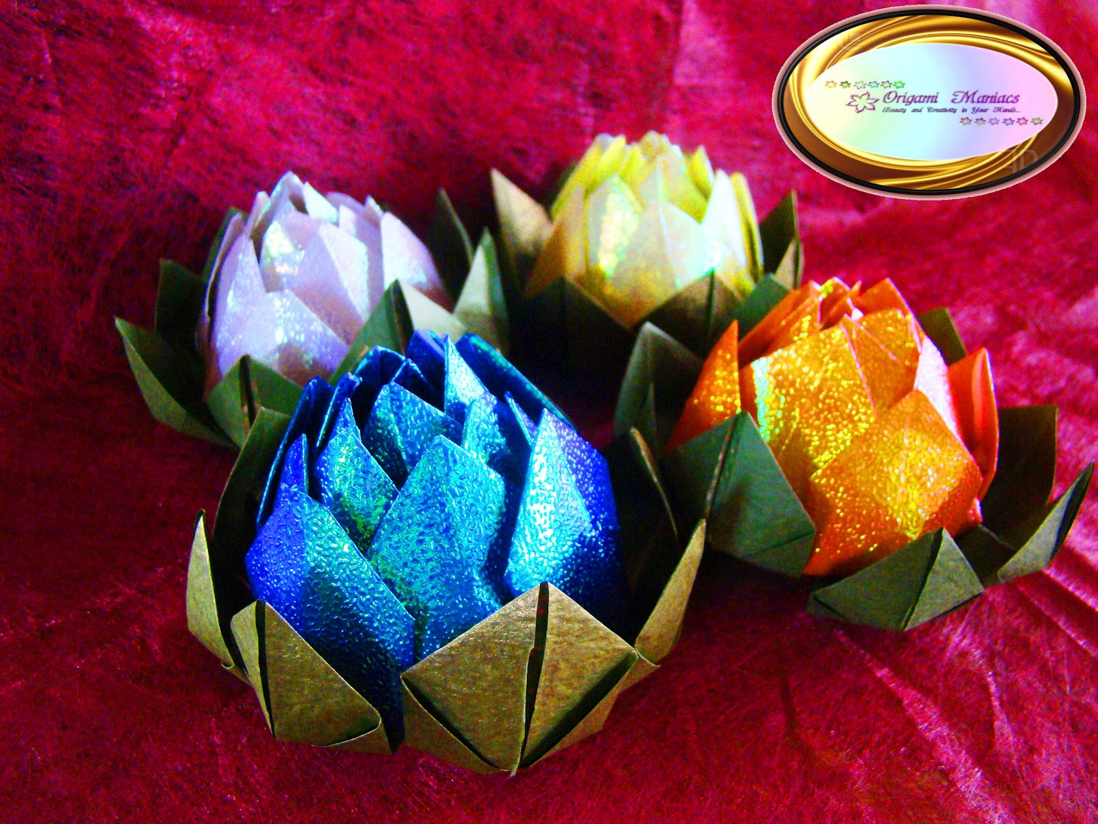 Origami Maniacs Beautiful Origami Lotus Flower
