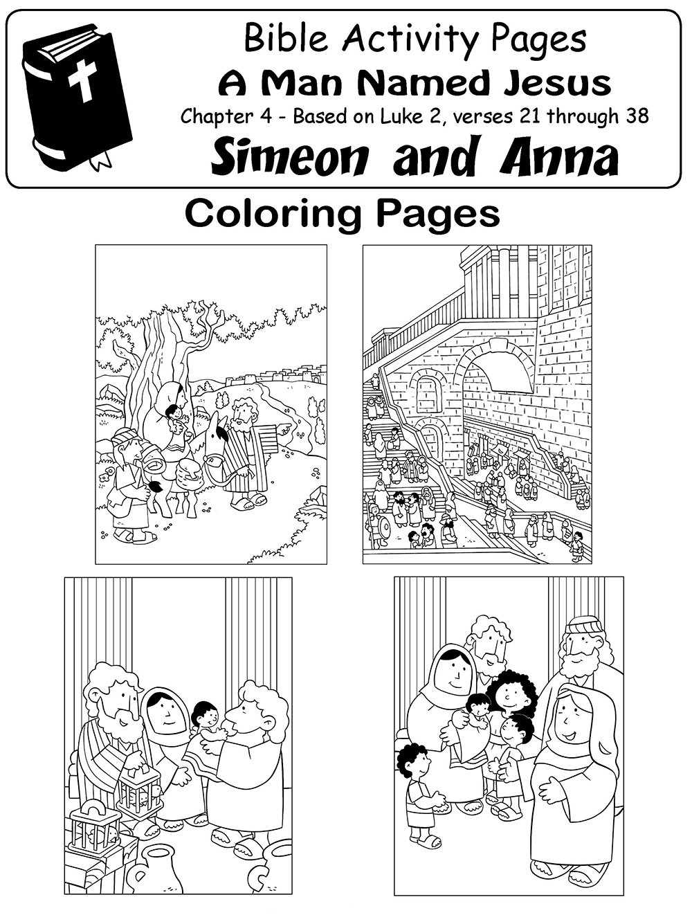 26 best ideas for coloring | Anna And Simeon Coloring Page