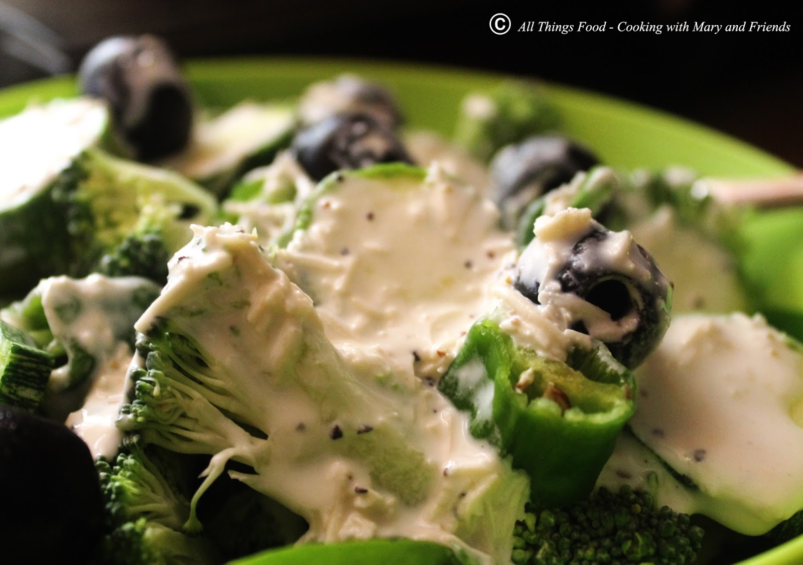 Cooking With Mary and Friends Creamy Asiago and Peppercorn Salad Dressing