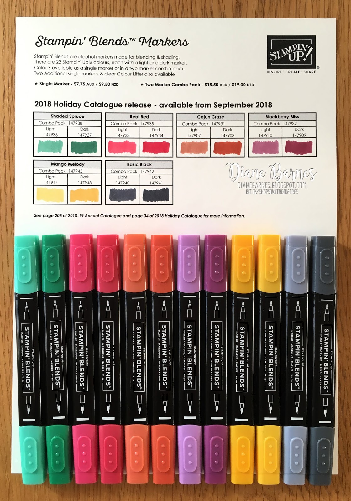 colour me happy More Stampin' Blends colours coming updated chart pdf