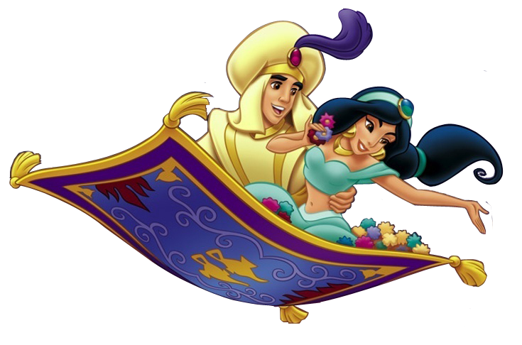 Taller de cliparts: Cliparts renovados de Aladdín y Jasmine