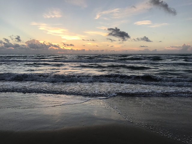 A view of beautiful the beach and the Waves in South Padre Island A view of beautiful the beach and the Waves in South Padre Island