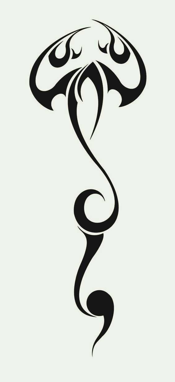 Simple tribal scorpio zodiac design