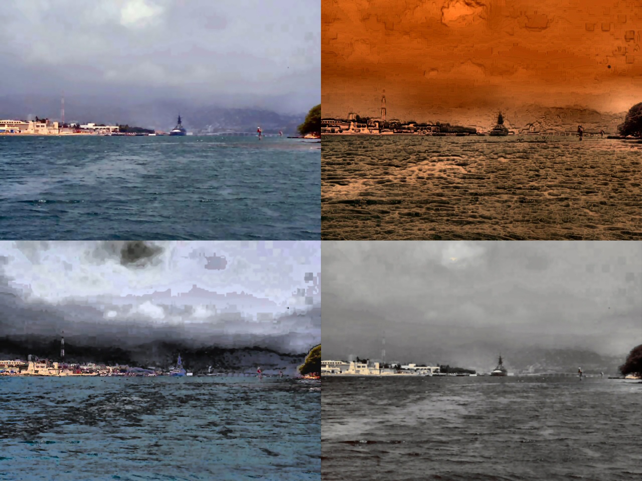 Bending Light Gallery III Pearl Harbor above the waves