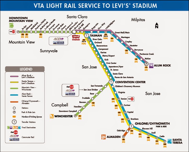 The San Jose Blog: VTA Express Bus Service to Levi's Stadium
