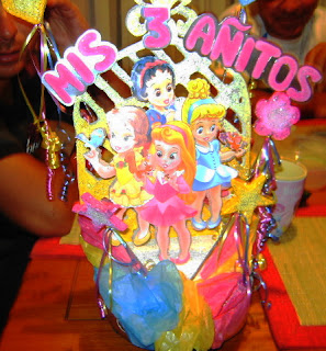 Centros de Mesa y Piñatas de Princesas Bebes 