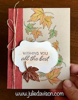 Stampin' Up! Blended Seasons Watercolor Fall Card + VIDEO