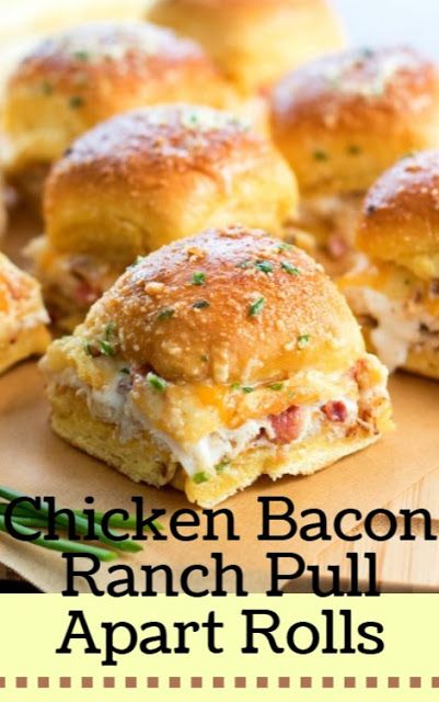Chicken Bacon Ranch Pull Apart Rolls | Sahara's Cooking