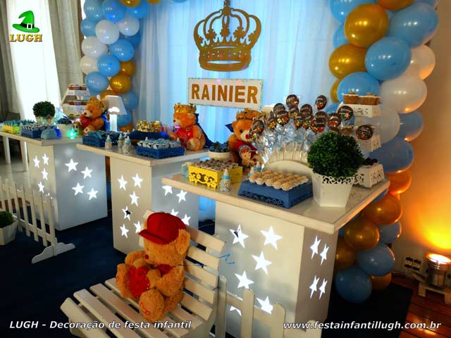 Decoração infantil para festa Chá de Bebê Decoração temática para festa Chá de Bebê