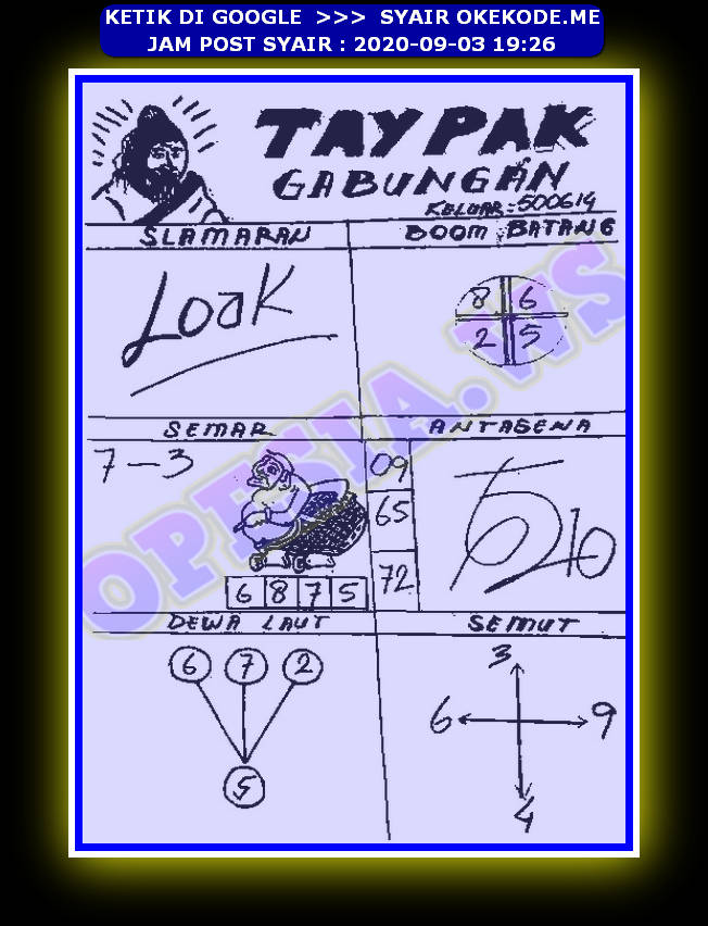 1 New Message Kode Syair Hongkong 3 September 2020 Forum Syair Togel Hongkong Singapura Sydney