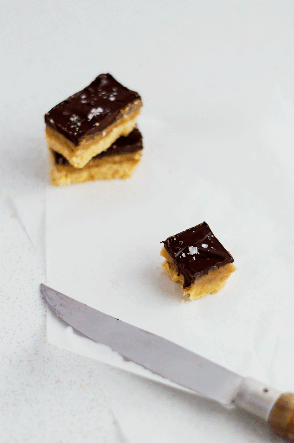 Billionaire's Shortbread Andrajos Recipes, Food Styling and Photography