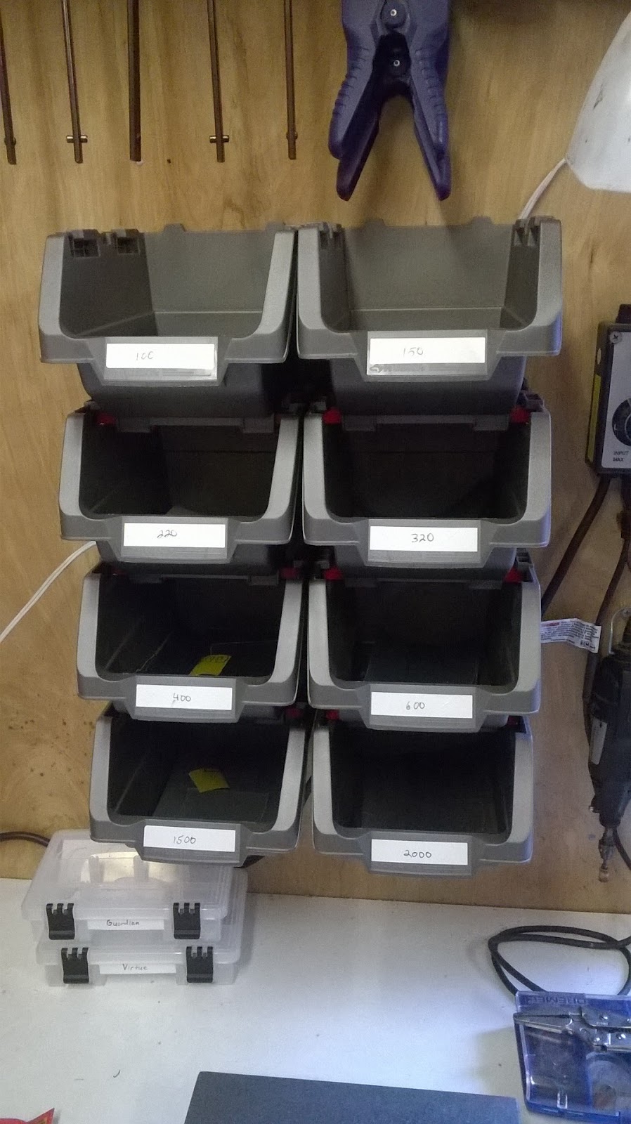 Robinson Edge File and Sandpaper Racks