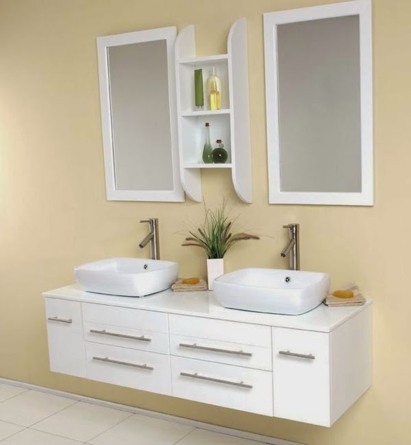 10 Ideas of double sink vanity in bathroom interior