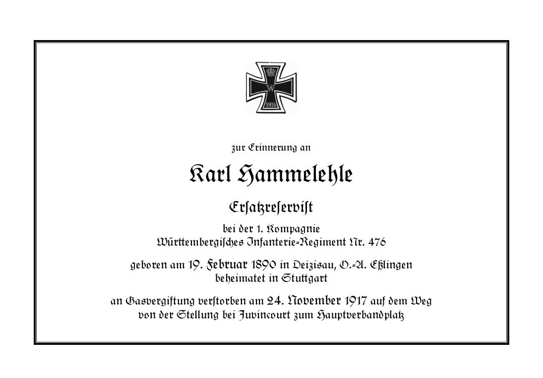 Württembergischer WeltkriegsBlog 24. November 1917