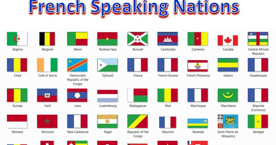 En avant les amis Les drapeaux des pays francophones En avant les amis Les drapeaux des pays francophones