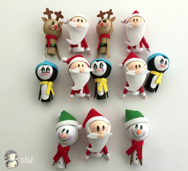 Fofulápices navideños.