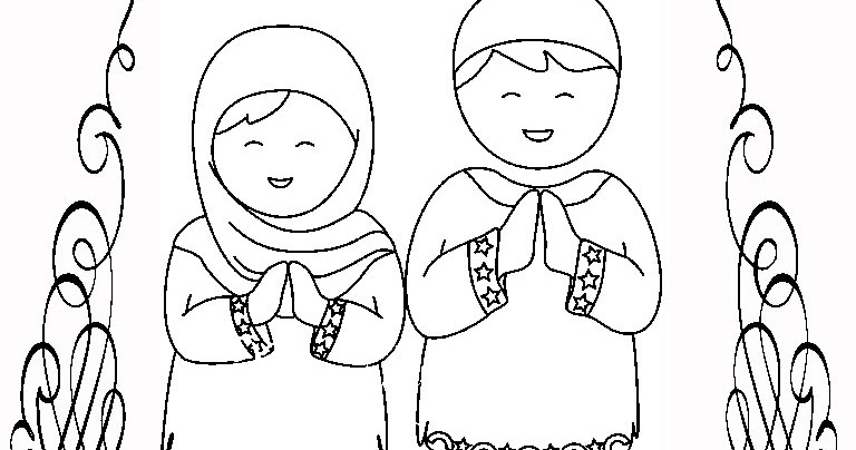 Contoh Gambar Mewarnai Ucapan Selamat Idul Fitri - KataUcap