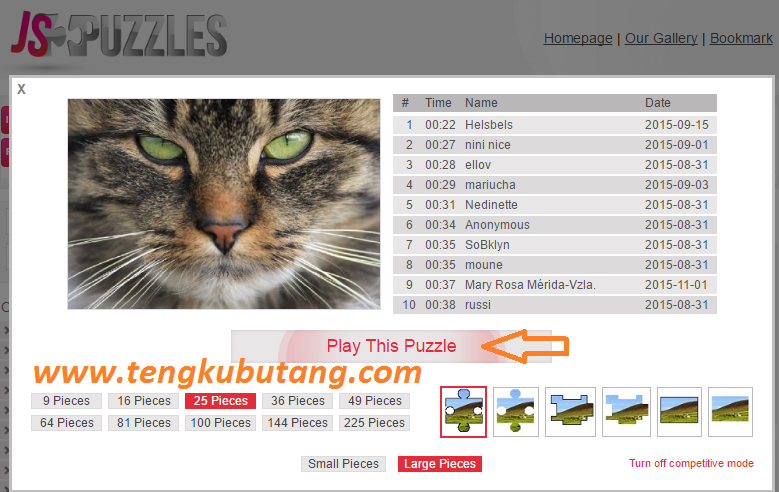 BERMAIN JIGSAW PUZZLE SECARA ONLINE DI JS PUZZLES