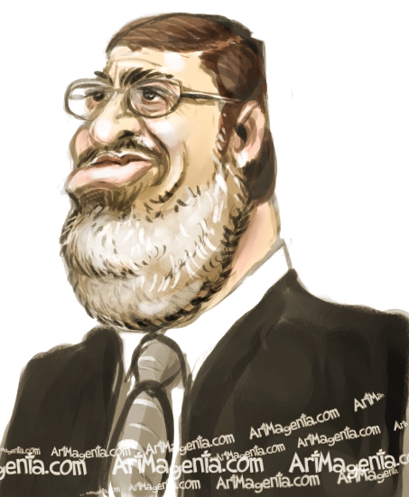 Morsi is a caricature by Artmagenta