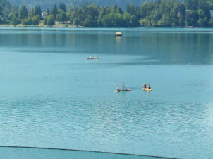 Swimming and Kayaking on Lake Bled.