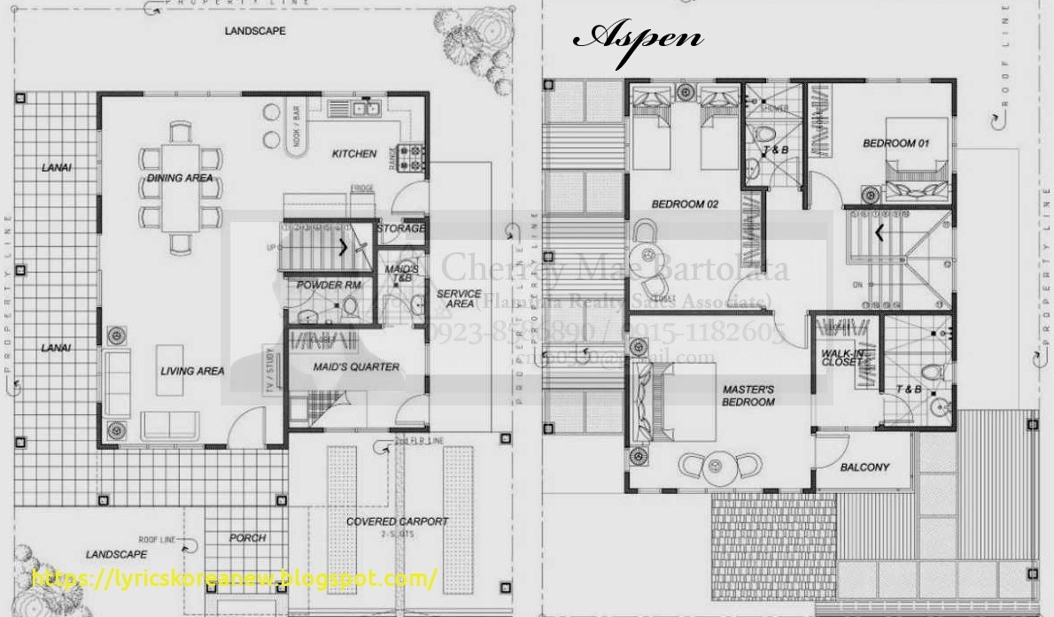 2 Storey Residential House Floor Plan Philippines Design