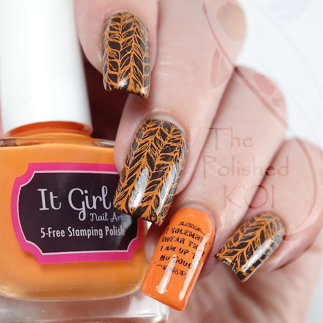 Cozy Sweater Stamping Nail Art