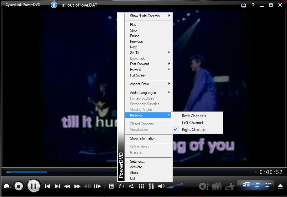 Karaoke Collection How To Play Karaoke File Use CyberLink Power DVD 9