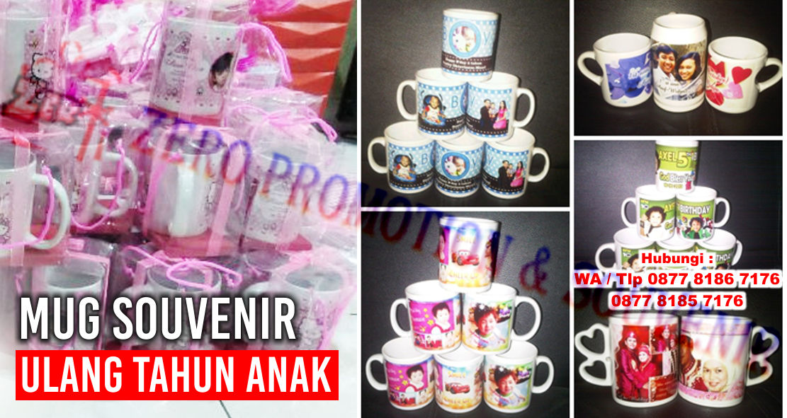 MUG souvenir ulang tahun anak zeropromosi souvenir barang promosi