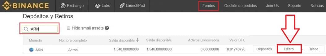 Guardar Wallet Aeron (ARN) Tutorial Guardar Monedero Aeron (ARN) Coin
