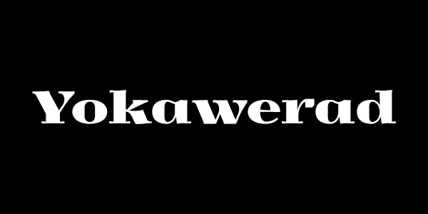 Yokawerad Bold Free Bold Serif Font - Yokawerad Bold