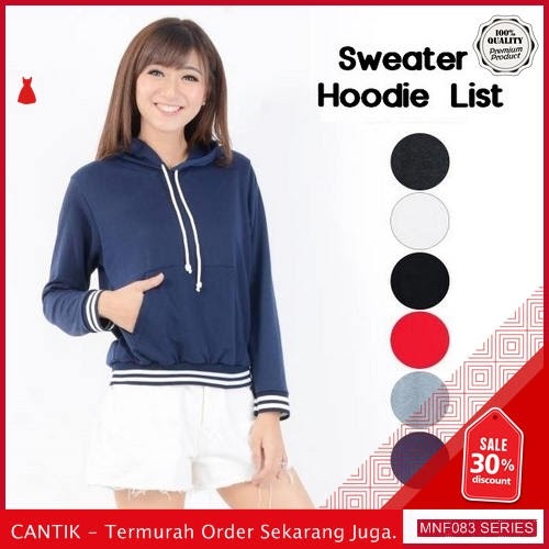 MNF083J45 Jaket Bl Wanita List Hoodie Sweater terbaru 2019 BMGShop