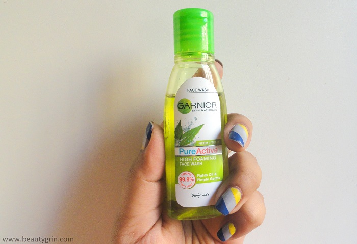 garnier high foaming face wash