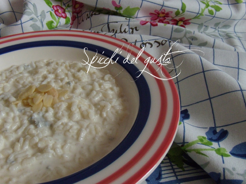 risotto gorgonzola e mandorle