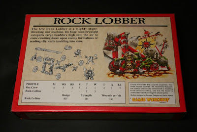 Contraportada de la caja Lanzador de Rocas Orco (Rock Lobber)
