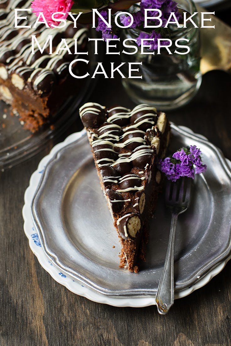 Easy No Bake Maltesers Cake