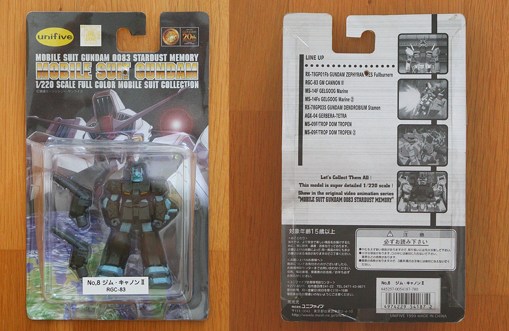 Details about   Gundam MSIA 0083 Stardust Memory RGC-83 GM Cannon II Action Figure Complete 