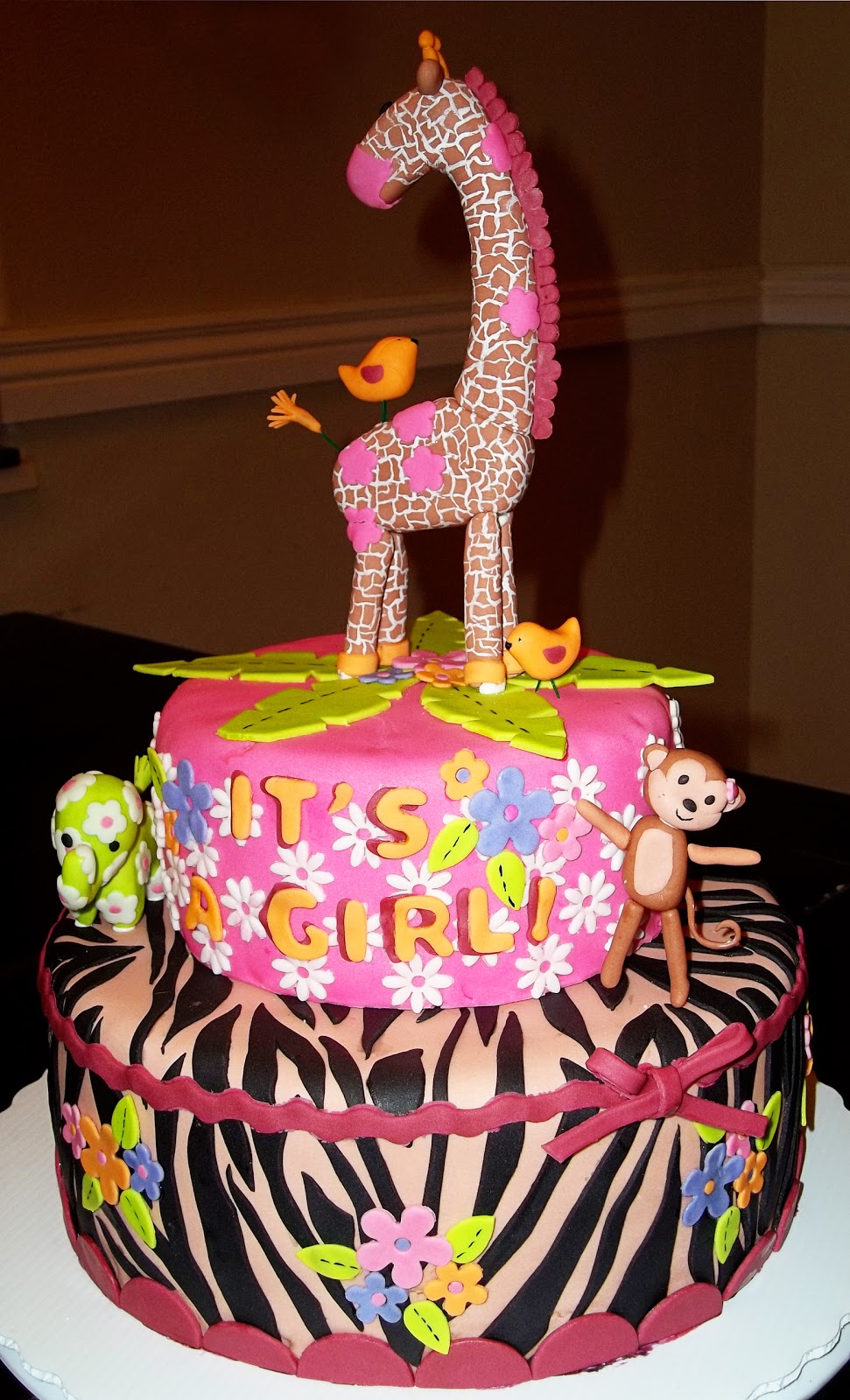 girl safari cake