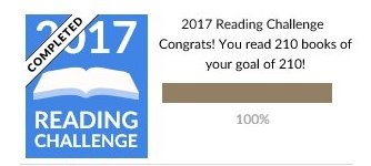2017 Goodreads Challenge complete image