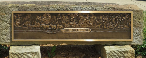 Canal Fulton centennial plaque