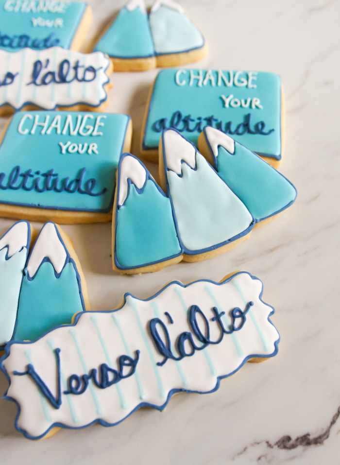 Change Your Altitude, Verso l'alto Mountain decorated Cookies Inspired by Pier Giorgio Frassati