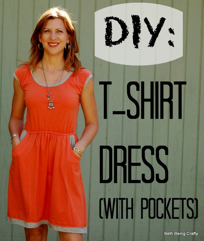 Beth Being Crafty Jersey Dress with Pockets