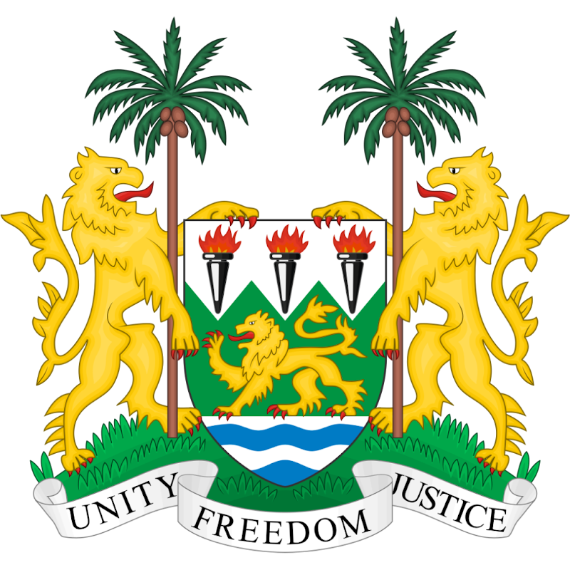 Logo Gambar Lambang Simbol Negara Sierra Leone PNG JPG ukuran 800 px