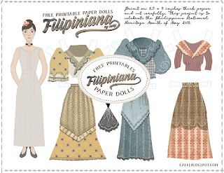 free filipiniana paper doll