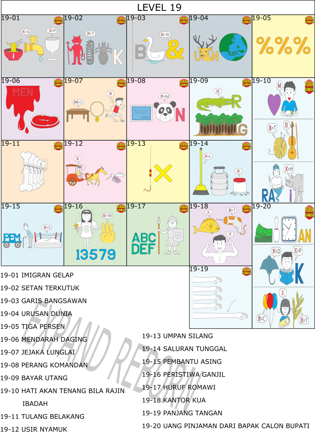 Expand Reborn Game Android Tebak Gambar Kunci Jawaban Part 2