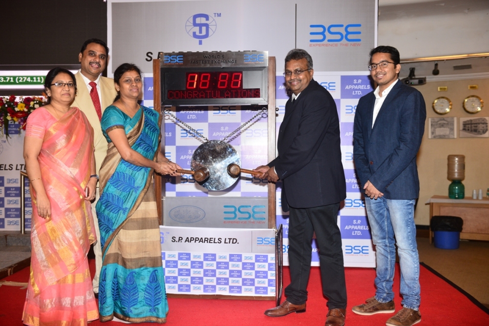 ORIENT PUBLICATION S.P. Apparels Ltd. listing ceremony
