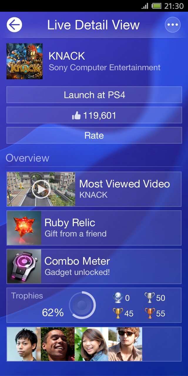playstation interface