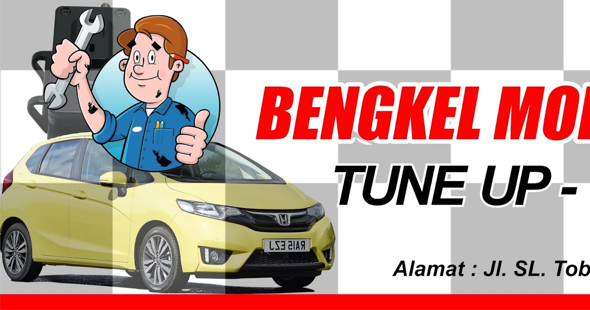 12+ Desain Spanduk Bengkel Motor Racing Background Blog Garuda Cyber