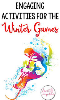 Are you ready for the winter games? I've provided engaging activities for your students to learn while enjoying all the winter sport events. These activities are great for third, fourth, and fifth grades.