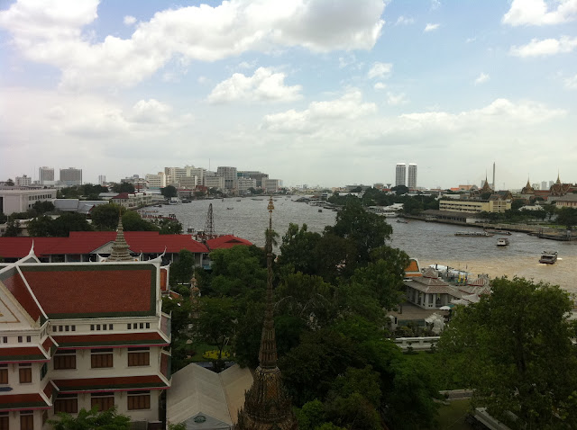 Vistas del río desde la torre de Wat Arun Vistas del río desde la torre de Wat Arun