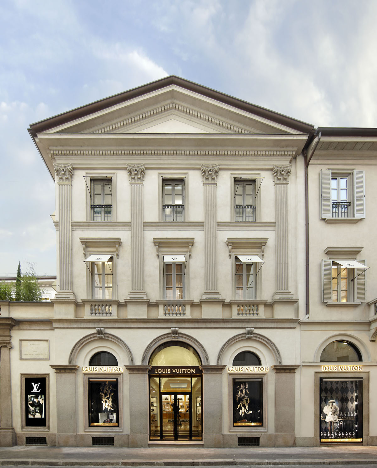 Milan, Italy - September 24, 2017: Louis Vuitton Store In Milan